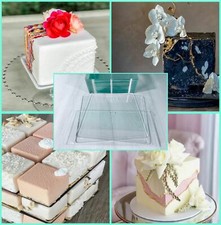 Mini Square Clear Acrylic Cake Discs Essentials Kit