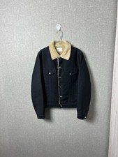 Sandro Dark Navy Fully Lined Shearling Jacket...