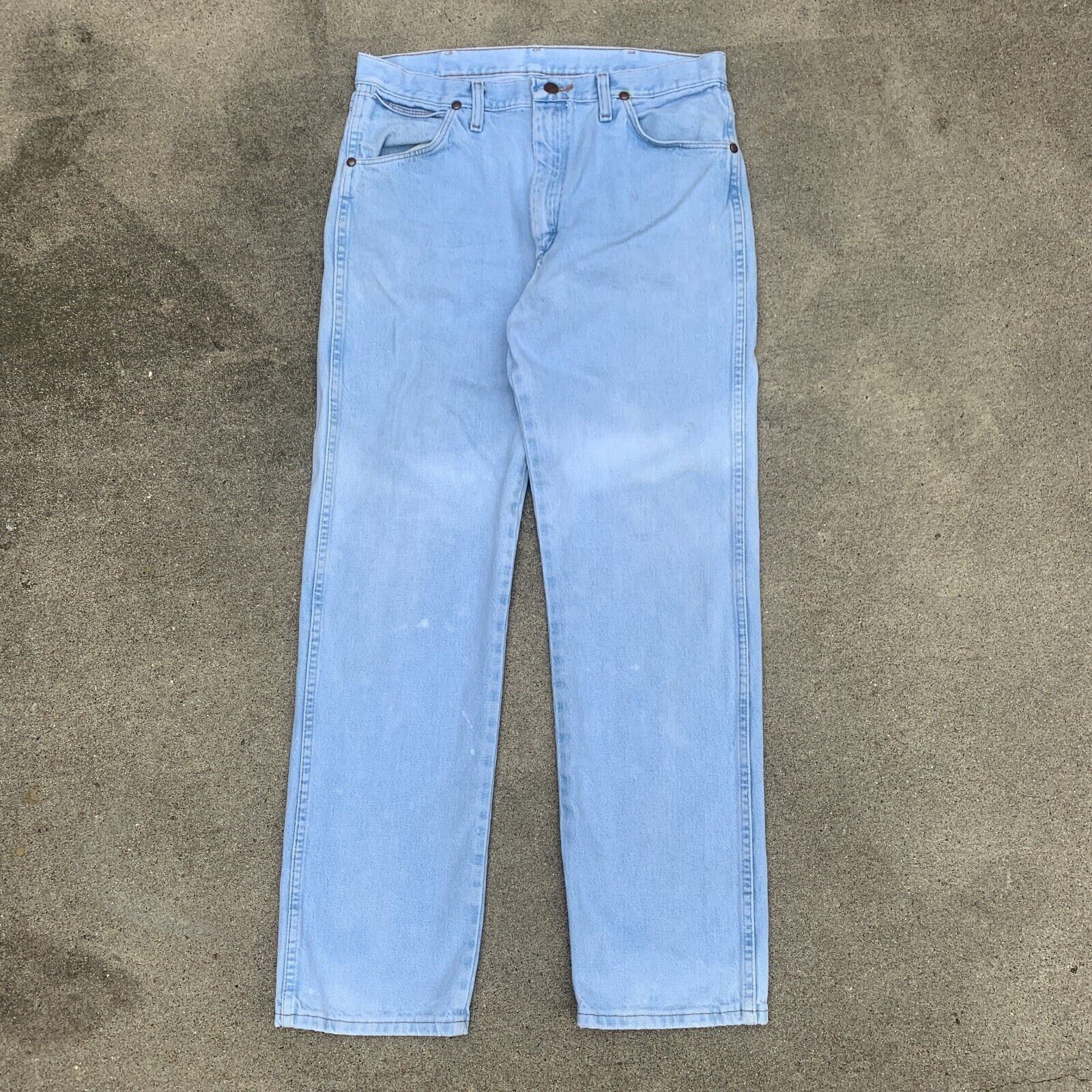 Vintage Wrangler Jeans 33x31 Blue Pants Cowboy We… - image 1
