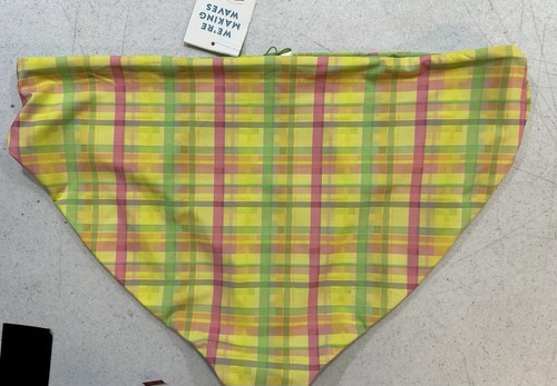 Dipping Daisy’s Bikini Bottom Swimwear Pastel Plaid Bathing Suit Bottom (XXL) - Picture 5 of 8