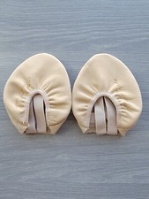 Rhythmic gymnastics beige leather toe shoes, foot length 19-25