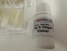 Künstliche Fingernägel in der Tipbox Nägel Tips 10 Größen mit Kleber