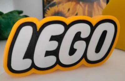 Lego letrero logo cartel decorativo 3D Colección