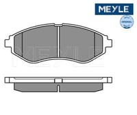 Bremsbelagsatz, Scheibenbremse Meyle 0252397417 FüR Daewoo