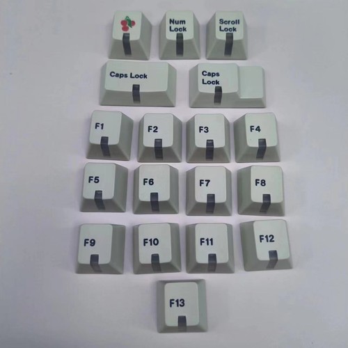 U9 L9 Color Retro Grey PBT Dye Sub Windowed Keycap Set - Picture 8 of 18