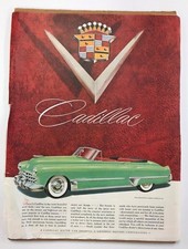 Vintage Car Collectible Ads - 1950's Cadillac White Sidewall Tires