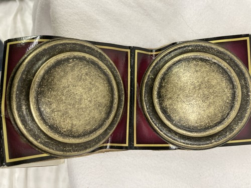 Levolor BRONZE Curtain Holdbacks Tie Back Decorative Medallion Style Set Of Two - Picture 2 of 11