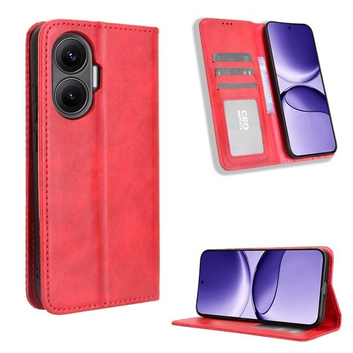 For XiaoMi Poco F7, Luxury Retro Flip Leather Wallet Stand Card Slots Cover Case - Picture 13 of 24