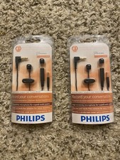 2 Philips Tie-clip Microphone **new** Sealed In Package Lfh9173