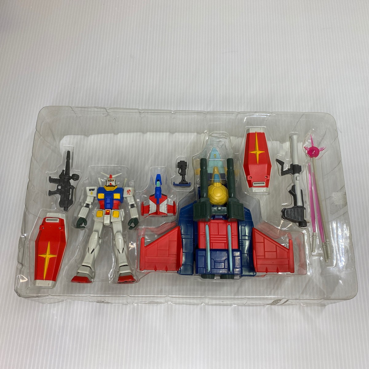 2001 Mobile Suit Gundam RX-78 & G-FIGHTER Rare DELUXE