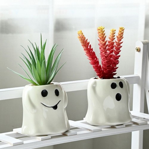 Cute Halloween Flower Pot Funny Ghost Planter New Ghost Plant Pot