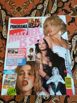 Madonna and Debby Harry cover  Panorama, Jan 12 ,1987 from the Netherlands.