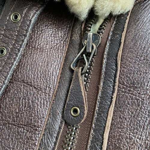 Vintage Type B-3 Flight Equipment New York U.S. Army Air Force Shearling Coat L - Picture 15 of 22