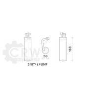 AVA Quality Cooling Trockner Klimaanlage Aluminium FüR Nissan Qashqai +2 I