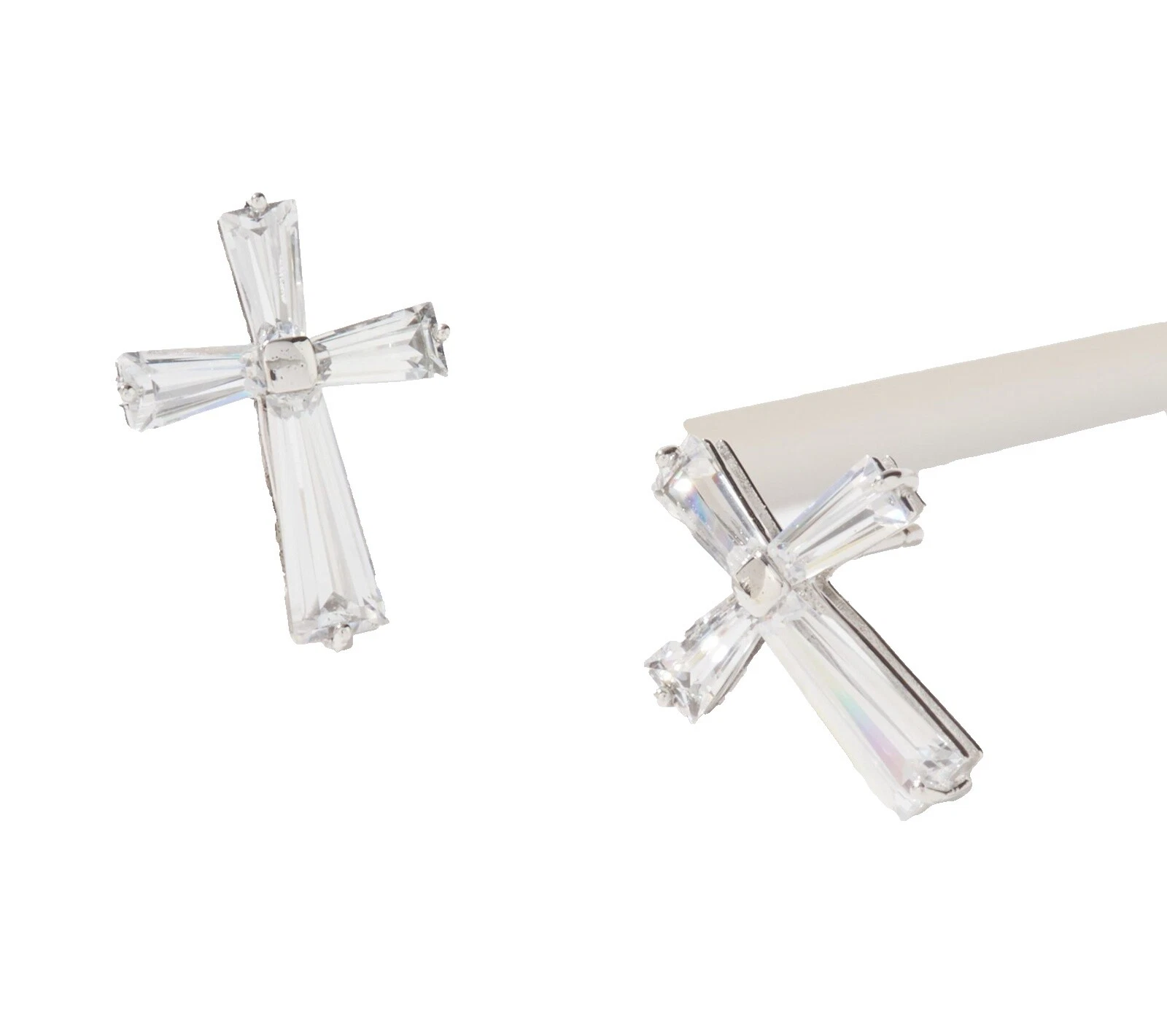 Diamonique Cubic Zirconia White Gold Fashion Jewelry