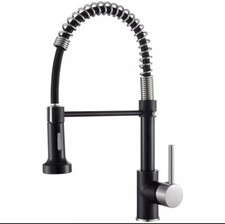 OWOFAN Kitchen Faucet w/ Sprayer, Modern Single Handle Pull Down Sprayer Kitchen