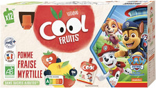 Cool Fruits - Gourdes La Pat' Patrouille Pomme Fraise Myrtille - 12 X 90 G - BIO