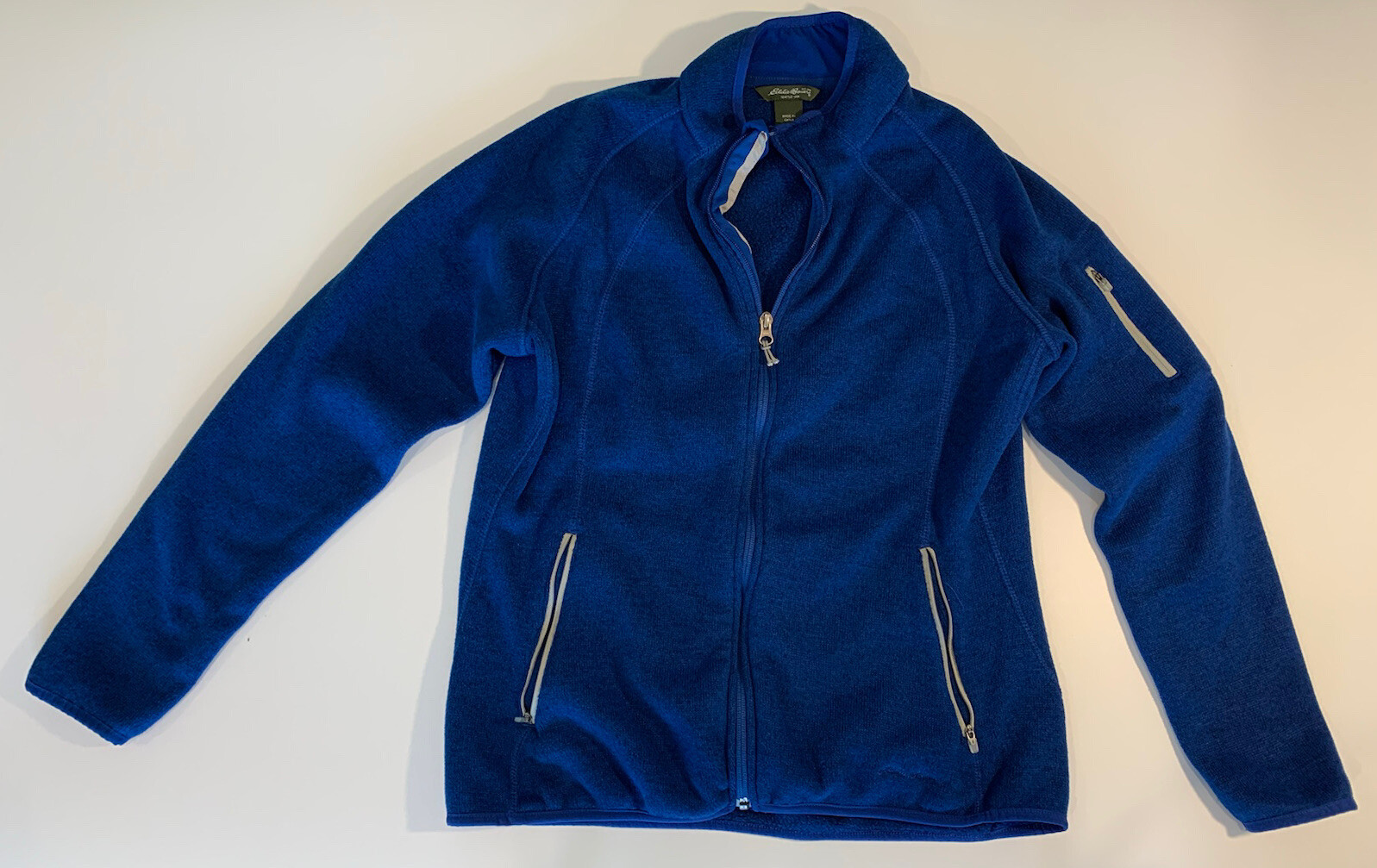 Eddie Bauer Women’s Full Zip Blue Softshell Fleece Jacket Size XL eBay