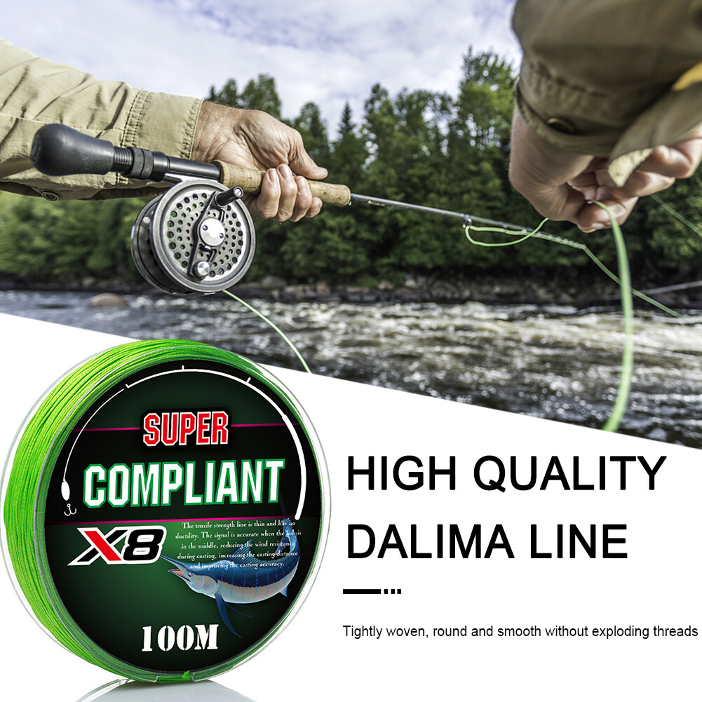 MY 100M 8 Strands Carp Fishing Wire PE Line Smaller Diameter (1.0 0