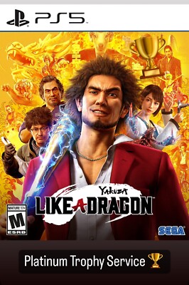 Yakuza 8 Yakuza: Like A Dragon Platinum Trophy Service PS5 | eBay
