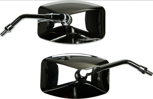 Suzuki Boulevard S40 C50 M50 S50 C90 M109R Chrome BIG MIRRORS left & right PAIR - Picture 3 of 3
