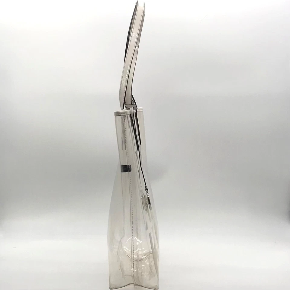 Bolso de Mano Michael Kors Plástico Transparente Gráfico Logo Estampado Foto 3 de 4