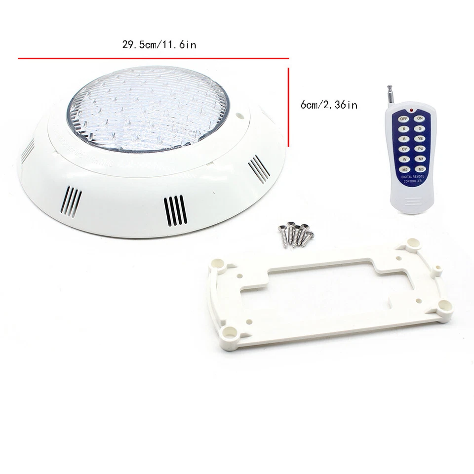 Faretto a LED per piscina con luce subacquea IP68 a LED AC12V con telecomando - Immagine 2 di 4