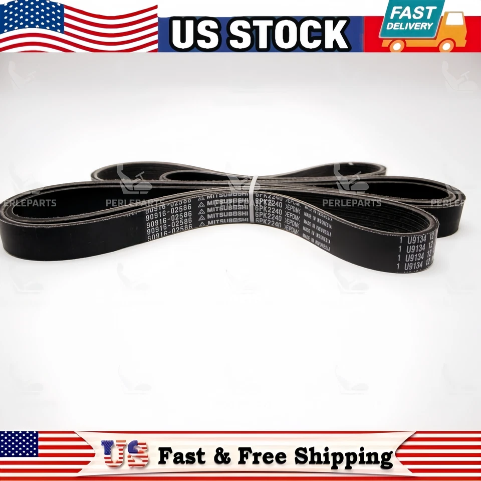 Fit OEM 90916-02586 CORREA DE TRANSMISIÓN SERPENTINA 2001-2006 LS430 90916-02586 Foto 2 de 4