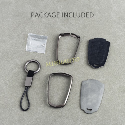 For Cadillac ATS ATS-V CTS CT6 XTS XT5 XT4 XT6 SRX Car Key Fob Shell Cover Chain - Picture 8 of 12