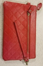 Genuine leather Wallet Zipper Purse Success