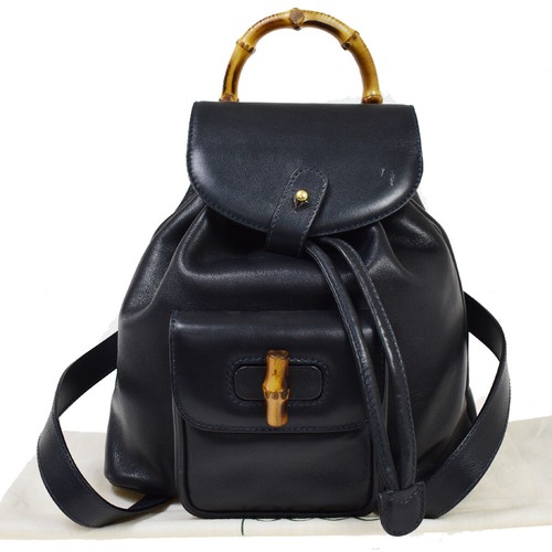 GUCCI Logos Bamboo Mini Drawstring 
