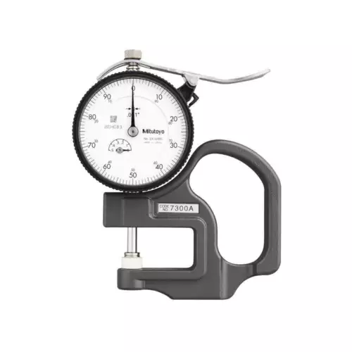 MITUTOYO 7300A W/CERT Dial Thcknss Gauge,Cermic,0 in to 0.5 in 785TH7