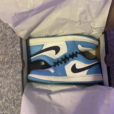 Size 8.5 - Jordan 1 Low UNC 2021 Black/University Blue/White  display picture 2