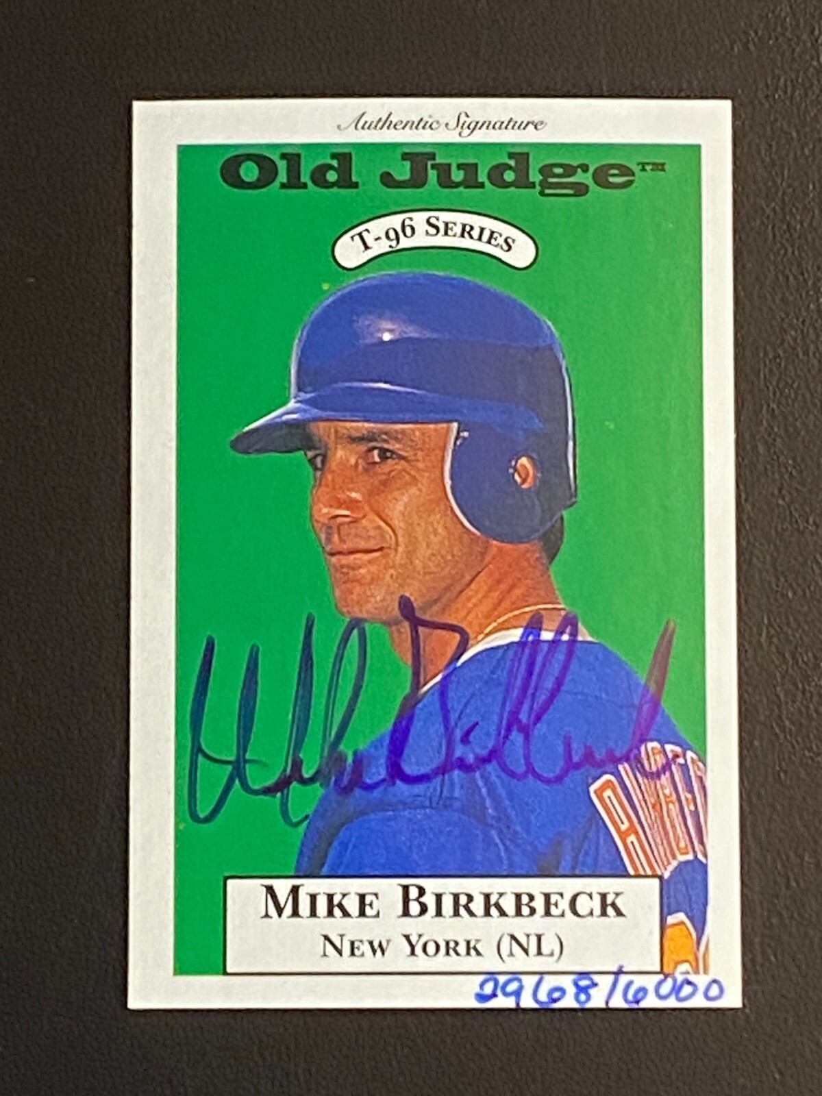 1996 Signature Rookies Old Judge - T-96 Minis Signatures #3 Mike ...