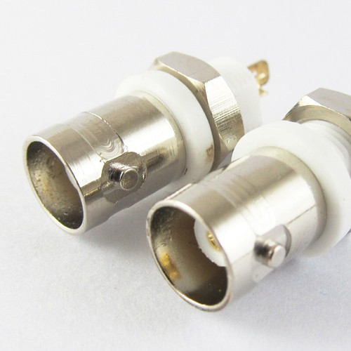 20pcs Brass BNC Female BNC Q9 Jack 50Ohm RF Coax CCTV Connecnt Panel Socket - Picture 4 of 6