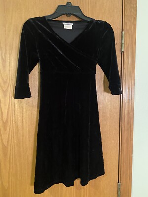 girls black velvet dress Iris Dress main image 1
