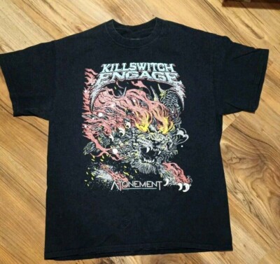 Killswitch Engage Band Black T-Shirt 100% Cotton S-5XL 1side