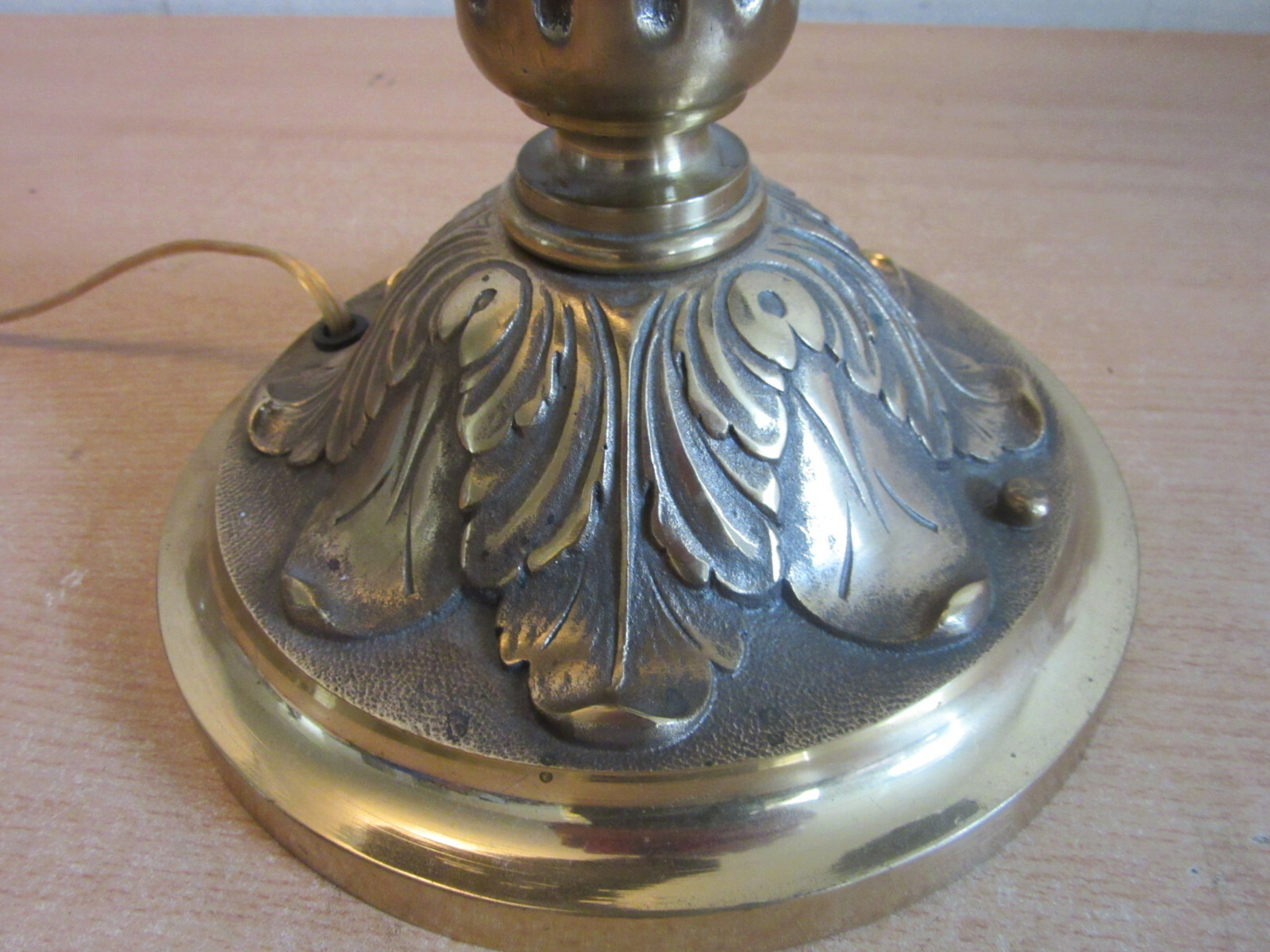 Antique Bronze / Brass restored high quality Partners desk Lamp double