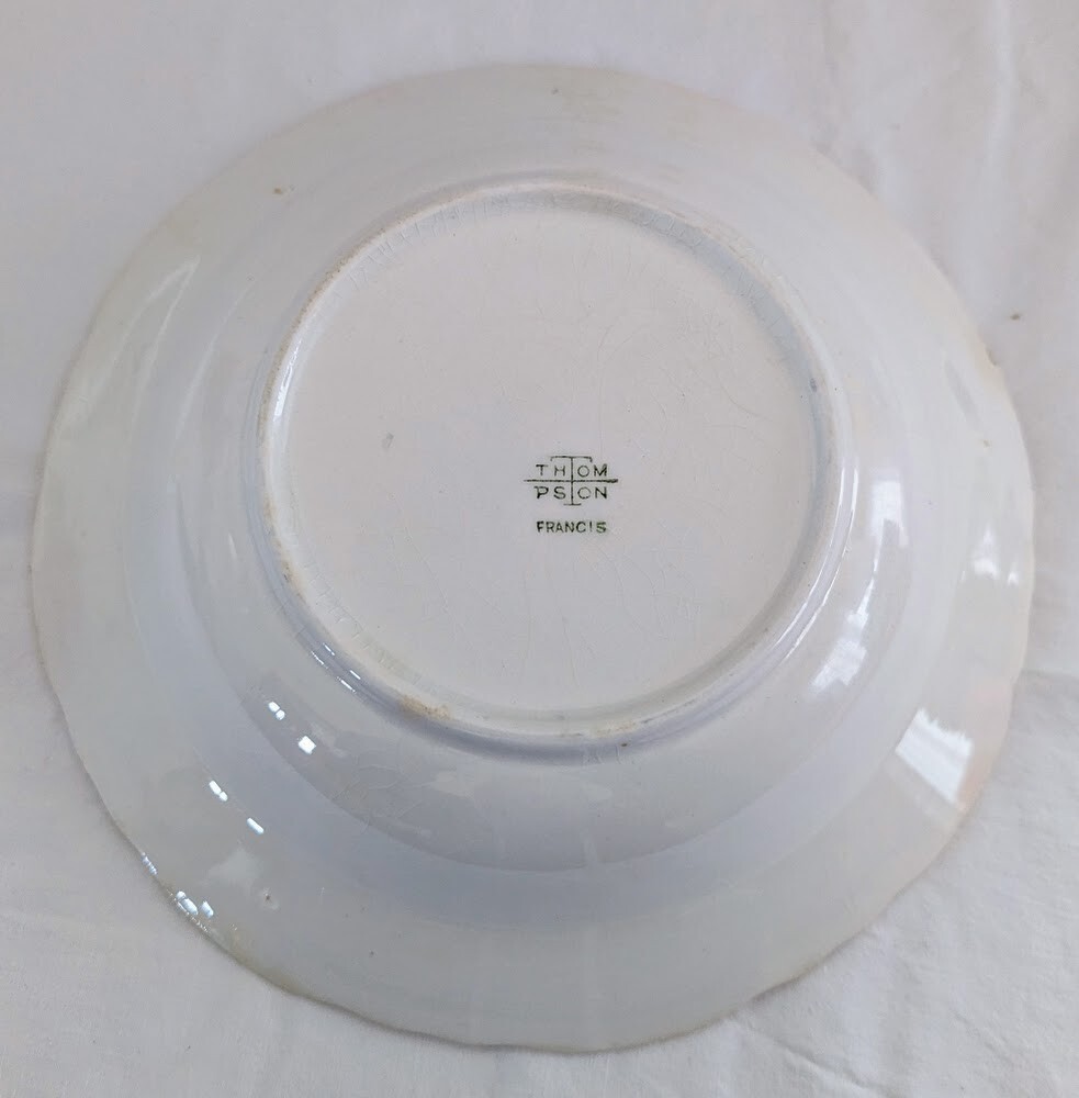 Thompson China Patterns Vintage Thompson China White & Pink Serving Bowl /with delicate flower ...