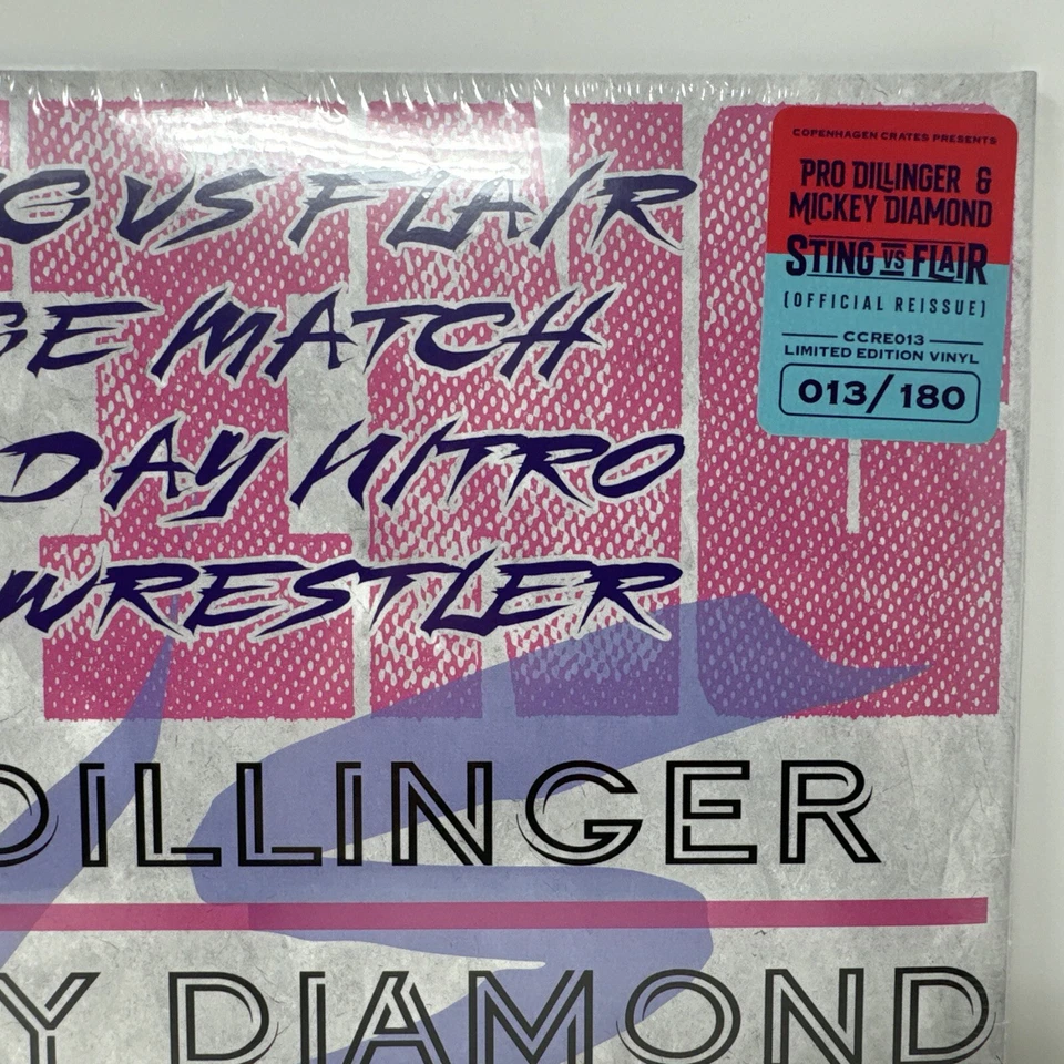 MICKEY DIAMOND Sting VS. Flair LP HALF & HALF Pink Blue /180 IN HAND SEALED — 第 4/4 张图片
