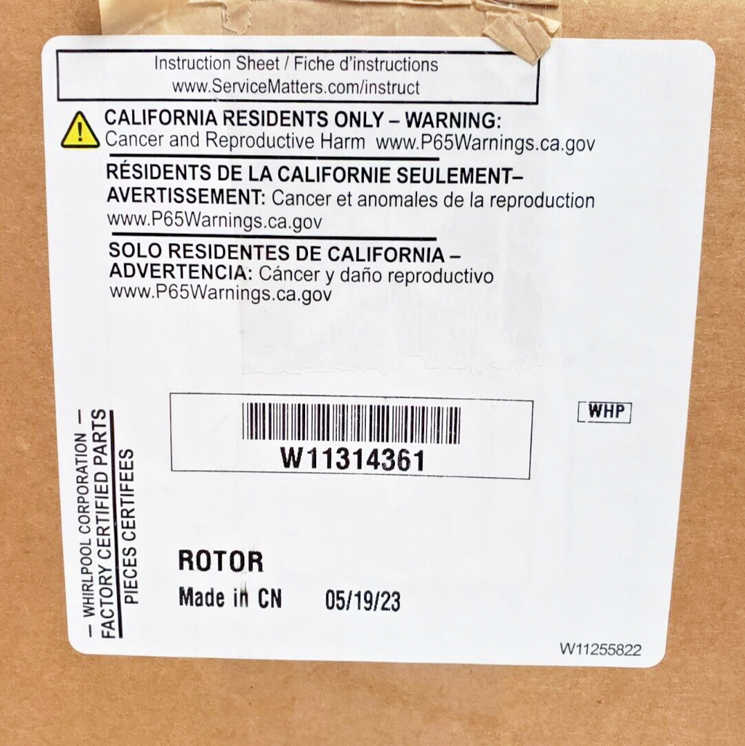 Genuine OEM Whirlpool Washer Rotor – W10915701, Brand New Original Part