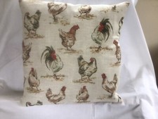 Chicken and Cockrel Cushion Covers 16x16(40x40)