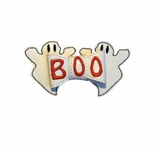 Vinyl Halloween Ghost BOO Hair Bow