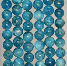 8MM Blue Apatite Gemstone Grade AAA Round 15 inch Full Strand 80005811-117 