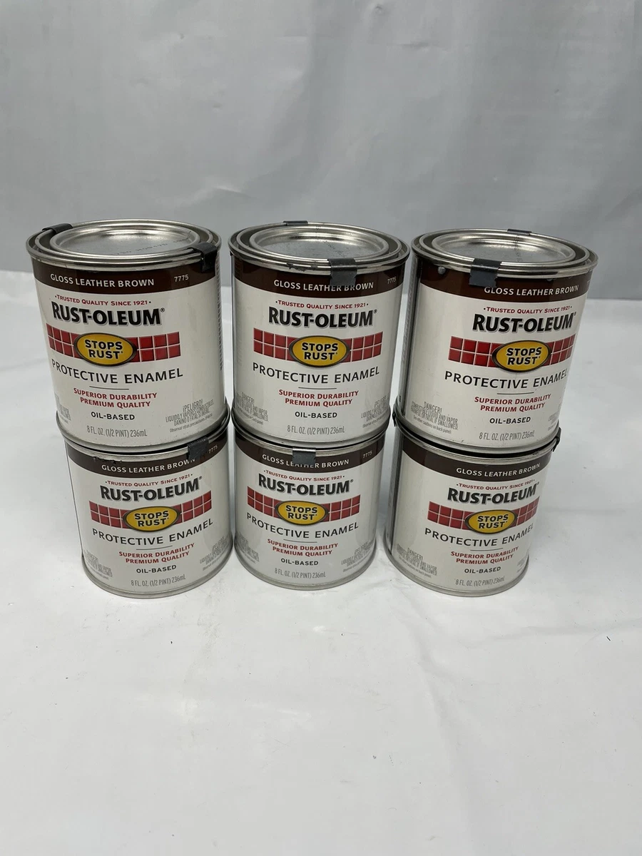Enamel paint shop on leather