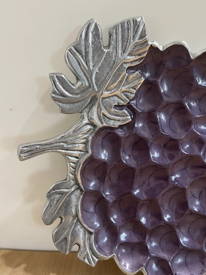 Фиолетовое виноградное блюдо Julia Knight поднос измельченный перламутр эмаль для большого пальца - Изображение 2 из 4