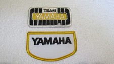 TWO YAMAHA MOTORCYCLE EMBROIDERED PATCHES VINTAGE 70/80'S