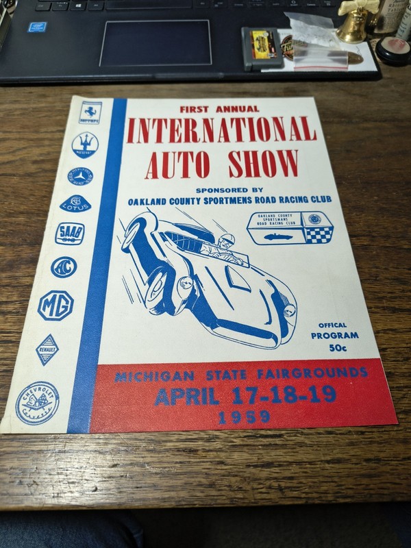 1th Annual International  Auto Show Program - 1959 Michigan State Fairgrounds