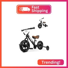 KRIDDO 2-in-1 Tricycle and Balance Bike for 2 Year Old with Training Wheels