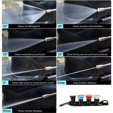 Buse de turbine haute efficacité avec 7 options de pulvérisation pour lavage s